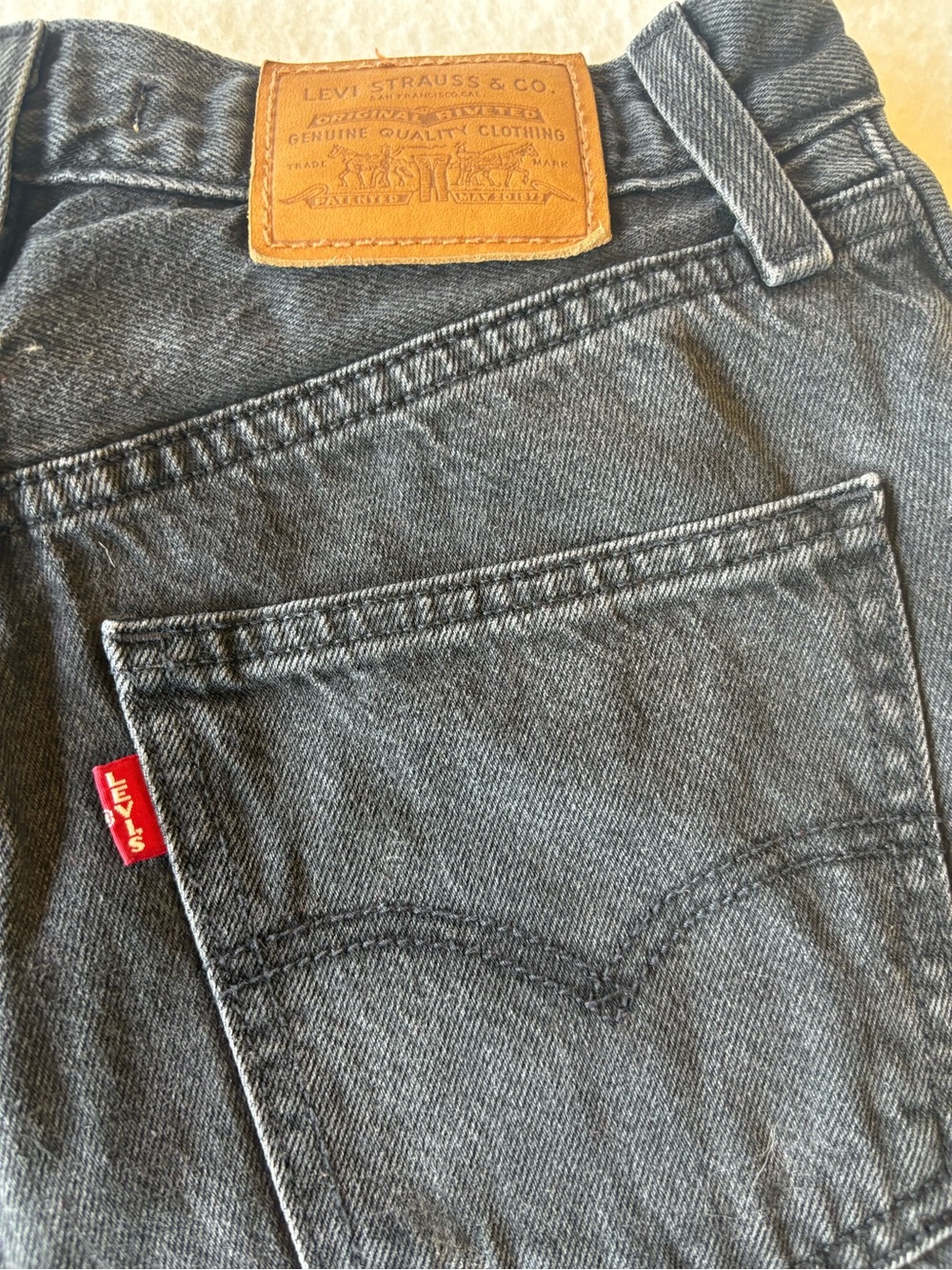 Levi's Big E Black High Slim Straight